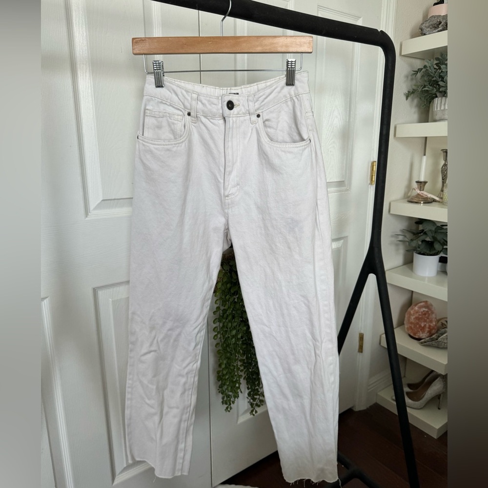Cotton On Cream Cropped Jeans